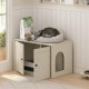 Furinno Peli Cat Litter Tray Small Single Door Rustic Brown Furinno Peli Cat Litter Tray Small Single Door Rustic Brown