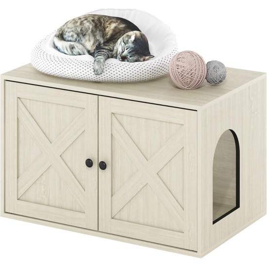 Furinno Peli Cat Litter Tray Small Single Door Rustic Brown Furinno Peli Cat Litter Tray Small Single Door Rustic Brown