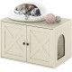 Furinno Peli Cat Litter Tray Small Single Door Rustic Brown Furinno Peli Cat Litter Tray Small Single Door Rustic Brown