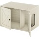Furinno Peli Cat Litter Tray Small Single Door Rustic Brown Furinno Peli Cat Litter Tray Small Single Door Rustic Brown