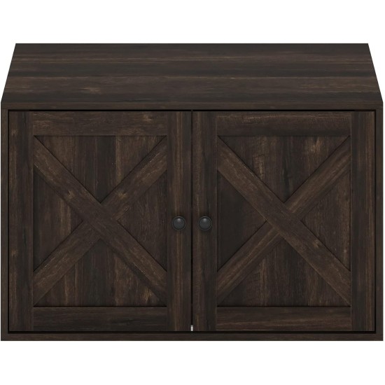 Furinno Peli Cat Litter Tray Small Single Door Rustic Brown Furinno Peli Cat Litter Tray Small Single Door Rustic Brown