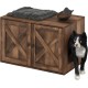 Furinno Peli Cat Litter Tray Small Single Door Rustic Brown Furinno Peli Cat Litter Tray Small Single Door Rustic Brown