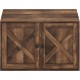 Furinno Peli Cat Litter Tray Small Single Door Rustic Brown Furinno Peli Cat Litter Tray Small Single Door Rustic Brown