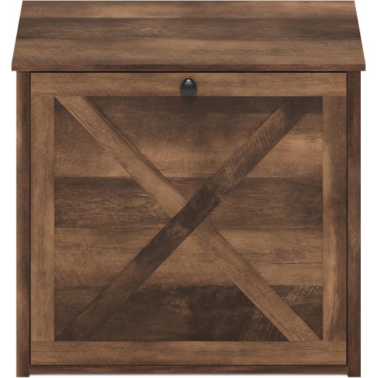 Furinno Peli Cat Litter Tray Small Single Door Rustic Brown Furinno Peli Cat Litter Tray Small Single Door Rustic Brown