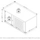 Furinno Peli Cat Litter Tray Small Single Door Rustic Brown Furinno Peli Cat Litter Tray Small Single Door Rustic Brown