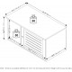 Furinno Peli Farmhouse Hidden Cat Litter Box Enclosure with Divider, Ebony Furinno Peli Farmhouse Hidden Cat Litter Box Enclosure with Divider, Ebony
