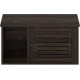 Furinno Peli Farmhouse Hidden Cat Litter Box Enclosure with Divider, Ebony Furinno Peli Farmhouse Hidden Cat Litter Box Enclosure with Divider, Ebony