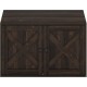 Furinno Peli Farmhouse Hidden Cat Litter Box Enclosure with Divider, Ebony Furinno Peli Farmhouse Hidden Cat Litter Box Enclosure with Divider, Ebony
