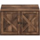 Furinno Peli Farmhouse Hidden Cat Litter Box Enclosure with Divider, Ebony Furinno Peli Farmhouse Hidden Cat Litter Box Enclosure with Divider, Ebony