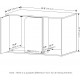 Furinno Peli Small Side Table with Cat Litter Tray Plain White Furinno Peli Small Side Table with Cat Litter Tray Plain White