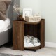 Furinno Peli Small Side Table with Cat Litter Tray Plain White Furinno Peli Small Side Table with Cat Litter Tray Plain White