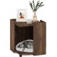 Furinno Peli Small Side Table with Cat Litter Tray Plain White Furinno Peli Small Side Table with Cat Litter Tray Plain White