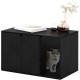 Furinno Peli Small Side Table with Cat Litter Tray Plain White Furinno Peli Small Side Table with Cat Litter Tray Plain White