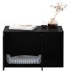 Furinno Peli Small Side Table with Cat Litter Tray Plain White Furinno Peli Small Side Table with Cat Litter Tray Plain White