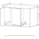 Furinno Peli Small Side Table with Cat Litter Tray Plain White Furinno Peli Small Side Table with Cat Litter Tray Plain White