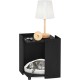 Furinno Peli Small Side Table with Cat Litter Tray Plain White Furinno Peli Small Side Table with Cat Litter Tray Plain White