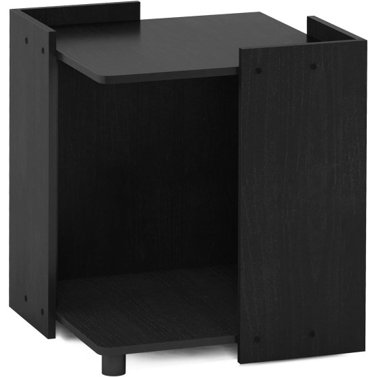 Furinno Peli Small Side Table with Cat Litter Tray Plain White Furinno Peli Small Side Table with Cat Litter Tray Plain White