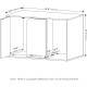 Furinno Peli Small Side Table with Cat Litter Tray Plain White Furinno Peli Small Side Table with Cat Litter Tray Plain White