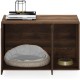 Furinno Peli Small Side Table with Cat Litter Tray Plain White Furinno Peli Small Side Table with Cat Litter Tray Plain White
