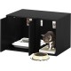 Furinno Peli Small Side Table with Cat Litter Tray Plain White Furinno Peli Small Side Table with Cat Litter Tray Plain White