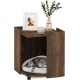 Furinno Peli Small Side Table with Cat Litter Tray Plain White Furinno Peli Small Side Table with Cat Litter Tray Plain White