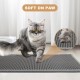 Garoopion Cat Litter Tray Mat, 90 x 76 cm EVA Cat Litter Mat, Honeycomb Cat Litter Mat, Double Layer, Grey, 1 Side Connected Garoopion Cat Litter Tray Mat, 90 x 76 cm EVA Cat Litter Mat, Honeycomb Cat Litter Mat, Double Layer, Grey, 1 Side Connected