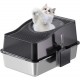 GarveeMore Stainless Steel Cat Litter Box, XXL, Closed Cat Litter Box, Top Opening, Odour Control, Leak-Proof with Removable Cat Litter Tray, 60 x 40 x 39.5 cm, Grey GarveeMore Stainless Steel Cat Litter Box, XXL, Closed Cat Litter Box, Top Opening, Odour Control, Leak-Proof with Removable Cat Litter Tray, 60 x 40 x 39.5 cm, Grey