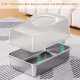 GarveeMore Stainless Steel Cat Litter Box, XXL, Closed Cat Litter Box, Top Opening, Odour Control, Leak-Proof with Removable Cat Litter Tray, 60 x 40 x 39.5 cm, Grey GarveeMore Stainless Steel Cat Litter Box, XXL, Closed Cat Litter Box, Top Opening, Odour Control, Leak-Proof with Removable Cat Litter Tray, 60 x 40 x 39.5 cm, Grey