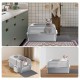 Gimars XL Katzenklo Edelstahl, Große Katzentoilette aus Metall 20L mit Streuschaufel & Matte, Edelstahl Katzenklo für mittelgroße & große Katzen Gimars XL Katzenklo Edelstahl, Große Katzentoilette aus Metall 20L mit Streuschaufel & Matte, Edelstahl Katzenklo für mittelgroße & große Katzen