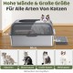 Gimars XL Katzenklo Edelstahl, Große Katzentoilette aus Metall 20L mit Streuschaufel & Matte, Edelstahl Katzenklo für mittelgroße & große Katzen Gimars XL Katzenklo Edelstahl, Große Katzentoilette aus Metall 20L mit Streuschaufel & Matte, Edelstahl Katzenklo für mittelgroße & große Katzen