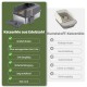 Gimars XL Katzenklo Edelstahl, Große Katzentoilette aus Metall 20L mit Streuschaufel & Matte, Edelstahl Katzenklo für mittelgroße & große Katzen Gimars XL Katzenklo Edelstahl, Große Katzentoilette aus Metall 20L mit Streuschaufel & Matte, Edelstahl Katzenklo für mittelgroße & große Katzen
