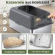 Gimars XL Katzenklo Edelstahl, Große Katzentoilette aus Metall 20L mit Streuschaufel & Matte, Edelstahl Katzenklo für mittelgroße & große Katzen Gimars XL Katzenklo Edelstahl, Große Katzentoilette aus Metall 20L mit Streuschaufel & Matte, Edelstahl Katzenklo für mittelgroße & große Katzen