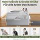 Gimars XL Katzenklo Edelstahl, Große Katzentoilette aus Metall 20L mit Streuschaufel & Matte, Edelstahl Katzenklo für mittelgroße & große Katzen Gimars XL Katzenklo Edelstahl, Große Katzentoilette aus Metall 20L mit Streuschaufel & Matte, Edelstahl Katzenklo für mittelgroße & große Katzen