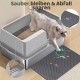 Gimars XL Metal Cat Litter Tray - Odour Resistant Cat Litter Tray Stainless Steel Leakproof Tray with Scoop & Mat, Suitable for Large, Medium & Small Cats Gimars XL Metal Cat Litter Tray - Odour Resistant Cat Litter Tray Stainless Steel Leakproof Tray with Scoop & Mat, Suitable for Large, Medium & Small Cats