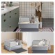 Gimars XL Metal Cat Litter Tray - Odour Resistant Cat Litter Tray Stainless Steel Leakproof Tray with Scoop & Mat, Suitable for Large, Medium & Small Cats Gimars XL Metal Cat Litter Tray - Odour Resistant Cat Litter Tray Stainless Steel Leakproof Tray with Scoop & Mat, Suitable for Large, Medium & Small Cats