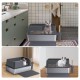 Gimars XL Metal Cat Litter Tray - Odour Resistant Cat Litter Tray Stainless Steel Leakproof Tray with Scoop & Mat, Suitable for Large, Medium & Small Cats Gimars XL Metal Cat Litter Tray - Odour Resistant Cat Litter Tray Stainless Steel Leakproof Tray with Scoop & Mat, Suitable for Large, Medium & Small Cats