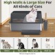 Gimars XL Metal Cat Litter Tray - Odour Resistant Cat Litter Tray Stainless Steel Leakproof Tray with Scoop & Mat, Suitable for Large, Medium & Small Cats Gimars XL Metal Cat Litter Tray - Odour Resistant Cat Litter Tray Stainless Steel Leakproof Tray with Scoop & Mat, Suitable for Large, Medium & Small Cats