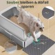 Gimars XL Metal Cat Litter Tray, Large Cat Litter Tray Stainless Steel 20 L with Shovel & Mat, Robust Metal Cat Litter Tray, Stainless Steel Cat Litter Tray for Large and Medium Cats Gimars XL Metal Cat Litter Tray, Large Cat Litter Tray Stainless Steel 20 L with Shovel & Mat, Robust Metal Cat Litter Tray, Stainless Steel Cat Litter Tray for Large and Medium Cats