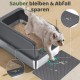 Gimars XL Metal Cat Litter Tray, Large Cat Litter Tray Stainless Steel 20 L with Shovel & Mat, Robust Metal Cat Litter Tray, Stainless Steel Cat Litter Tray for Large and Medium Cats Gimars XL Metal Cat Litter Tray, Large Cat Litter Tray Stainless Steel 20 L with Shovel & Mat, Robust Metal Cat Litter Tray, Stainless Steel Cat Litter Tray for Large and Medium Cats