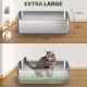 Gimars XXL Stainless Steel Cat Litter Tray with High Rim - Thick-Walled, Rustproof, Odourless, Easy to Clean Stainless Steel Cat Litter Tray for Cats and Rabbits Gimars XXL Stainless Steel Cat Litter Tray with High Rim - Thick-Walled, Rustproof, Odourless, Easy to Clean Stainless Steel Cat Litter Tray for Cats and Rabbits