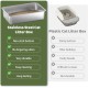 Gimars XXL Stainless Steel Cat Litter Tray with High Rim - Thick-Walled, Rustproof, Odourless, Easy to Clean Stainless Steel Cat Litter Tray for Cats and Rabbits Gimars XXL Stainless Steel Cat Litter Tray with High Rim - Thick-Walled, Rustproof, Odourless, Easy to Clean Stainless Steel Cat Litter Tray for Cats and Rabbits