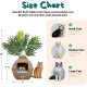 Good Pet Stuff, Hidden Cat Litter Tray and Reusable Insert, Square Cat Litter Tray with Artificial Plants, Ventilated Carbon Odor Filter System, Easy to Clean, White Birch Good Pet Stuff, Hidden Cat Litter Tray and Reusable Insert, Square Cat Litter Tray with Artificial Plants, Ventilated Carbon Odor Filter System, Easy to Clean, White Birch