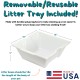 Good Pet Stuff, Hidden Cat Litter Tray and Reusable Insert, Square Cat Litter Tray with Artificial Plants, Ventilated Carbon Odor Filter System, Easy to Clean, White Birch Good Pet Stuff, Hidden Cat Litter Tray and Reusable Insert, Square Cat Litter Tray with Artificial Plants, Ventilated Carbon Odor Filter System, Easy to Clean, White Birch