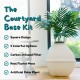 Good Pet Stuff, The Courtyard Hidden Cat Litter Box, Artificial Plants and Closed Square Cat Litter Box, Vented and Odour Filter, Easy to Clean, White Birch Good Pet Stuff, The Courtyard Hidden Cat Litter Box, Artificial Plants and Closed Square Cat Litter Box, Vented and Odour Filter, Easy to Clean, White Birch