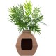Good Pet Stuff, The Courtyard Hidden Cat Litter Box, Artificial Plants and Closed Square Cat Litter Tray, Ventilated and Odour Filter, Easy Clean, Mocha Brown Good Pet Stuff, The Courtyard Hidden Cat Litter Box, Artificial Plants and Closed Square Cat Litter Tray, Ventilated and Odour Filter, Easy Clean, Mocha Brown