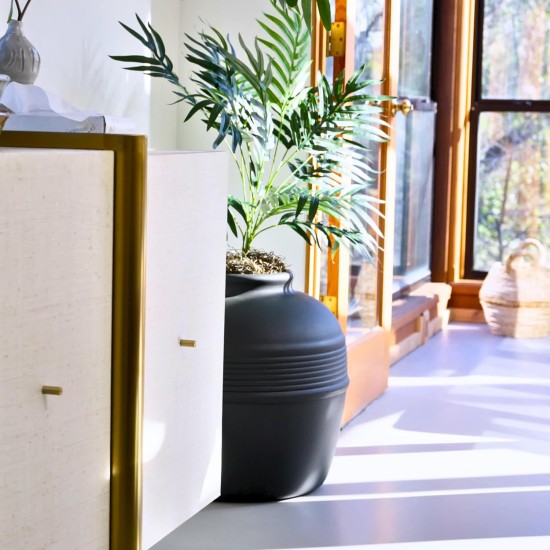 Good Pet Stuff, The Original Hidden Cat Litter Box, Artificial Plants and Closed Cat Litter Box, Ventilated and Odour Filter, Easy to Clean, Black Suede Good Pet Stuff, The Original Hidden Cat Litter Box, Artificial Plants and Closed Cat Litter Box, Ventilated and Odour Filter, Easy to Clean, Black Suede