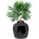 Good Pet Stuff, The Original Hidden Cat Litter Box, Artificial Plants and Closed Cat Litter Box, Ventilated and Odour Filter, Easy to Clean, Black Suede Good Pet Stuff, The Original Hidden Cat Litter Box, Artificial Plants and Closed Cat Litter Box, Ventilated and Odour Filter, Easy to Clean, Black Suede