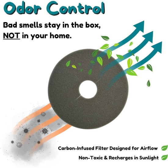 Good Pet Stuff, The Original Hidden Cat Litter Box, Artificial Plants and Closed Cat Litter Box, Ventilated and Odour Filter, Easy to Clean, Black Suede Good Pet Stuff, The Original Hidden Cat Litter Box, Artificial Plants and Closed Cat Litter Box, Ventilated and Odour Filter, Easy to Clean, Black Suede