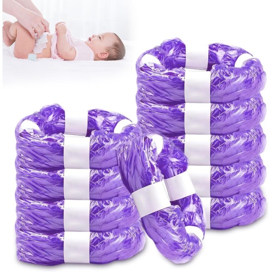 GothicBride Pack of 10 Refill Film for Nappy Bins, 4.5 m Odour-Proof Nappy Bin Refill Bags - Up to 320 Nappies, Compatible with Refill Cassettes from Angelcare/Tommee Tippee/Litter Locker - Purple GothicBride Pack of 10 Refill Film for Nappy Bins, 4.5 m Odour-Proof Nappy Bin Refill Bags - Up to 320 Nappies, Compatible with Refill Cassettes from Angelcare/Tommee Tippee/Litter Locker - Purple