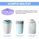 GothicBride Pack of 10 Refill Film for Nappy Bins, 4.5 m Odour-Proof Nappy Bin Refill Bags - Up to 320 Nappies, Compatible with Refill Cassettes from Angelcare/Tommee Tippee/Litter Locker - Purple GothicBride Pack of 10 Refill Film for Nappy Bins, 4.5 m Odour-Proof Nappy Bin Refill Bags - Up to 320 Nappies, Compatible with Refill Cassettes from Angelcare/Tommee Tippee/Litter Locker - Purple